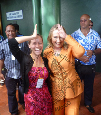 Hillary Clinton Jess Cramp Cook Islands